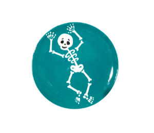 Sandy Jumping Skeleton Plate