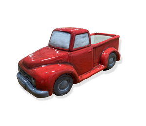 Sandy Antiqued Red Truck