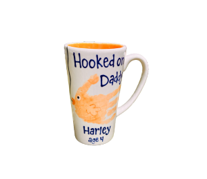 Sandy Hooked on Dad Mug