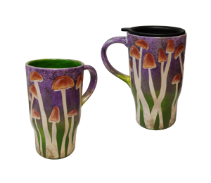 Sandy Mushroom Mugs