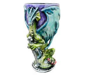 Sandy Antique Dragon Goblet