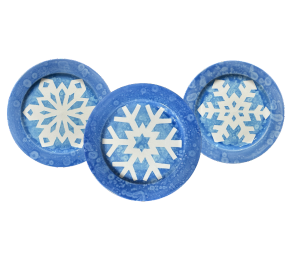 Sandy Paper Snowflake Plate